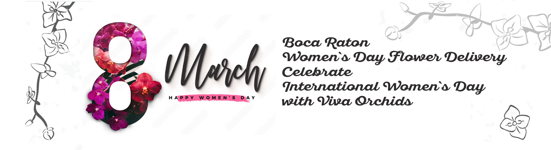 Boca Raton Women's Day Flower Delivery - Celebrate International Women's Day with Orchids!
