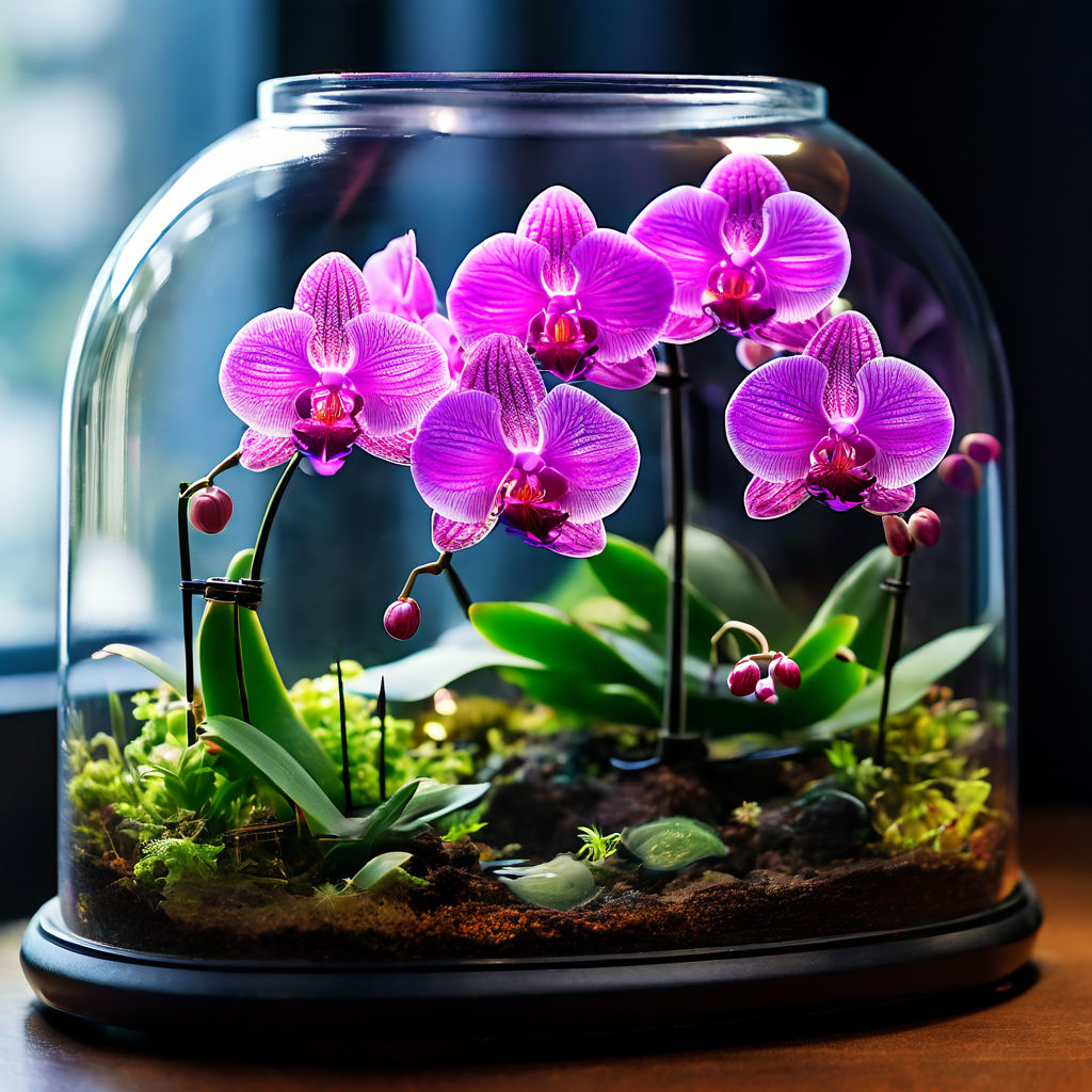 mini Orchids in Terrariums