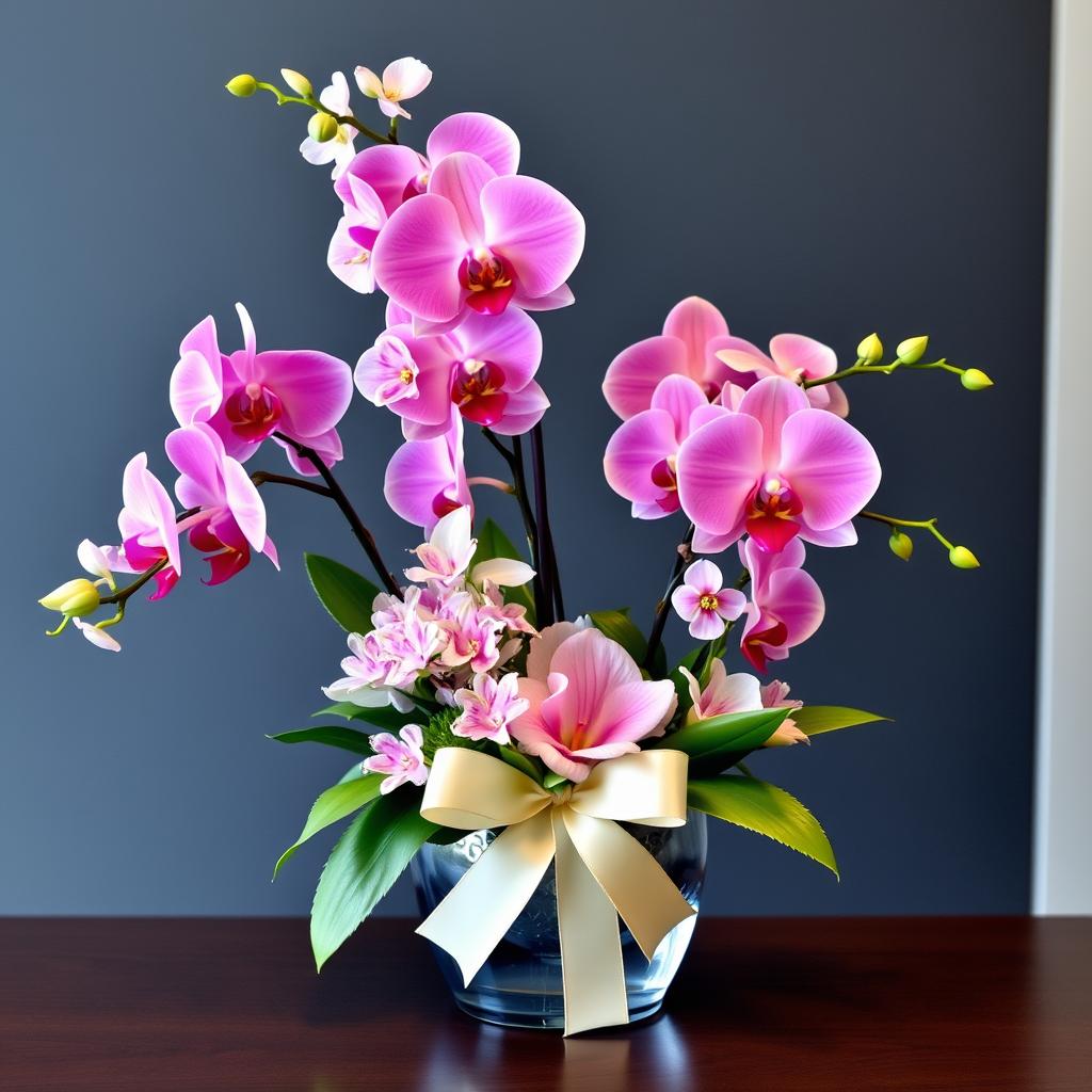 orchids  arrangements as a business gift