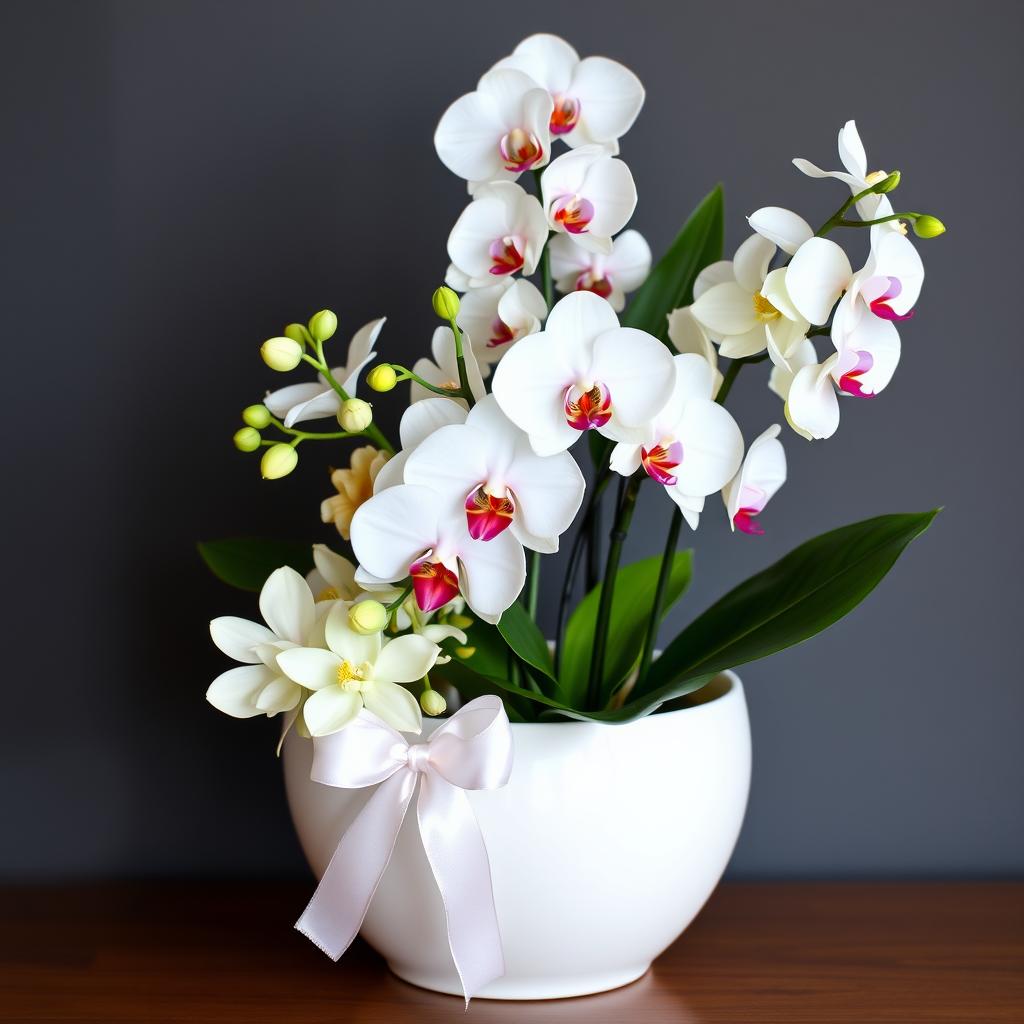 orchids  arrangements as a business gift