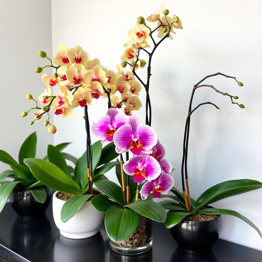 Orchid arrangements for autumn season