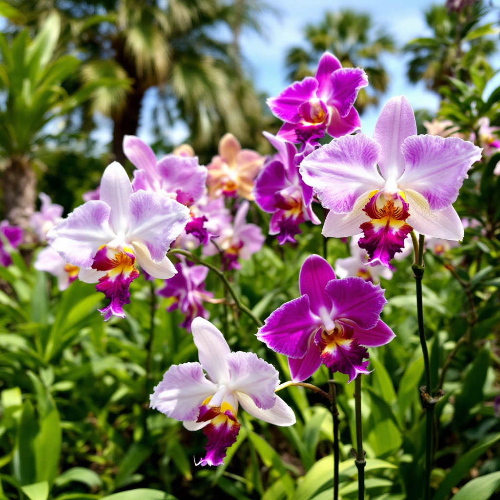 What months do orchids bloom in Florida?