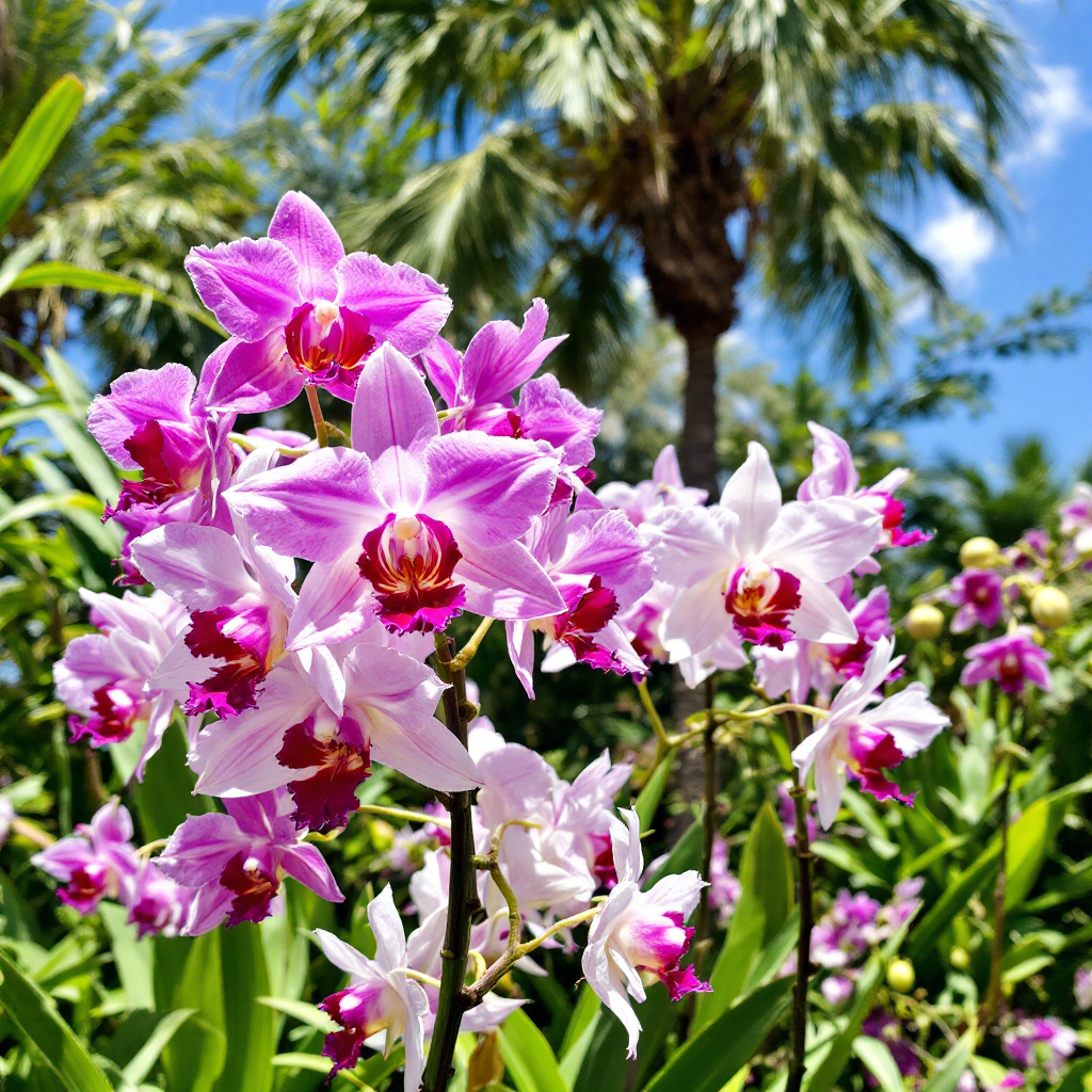 What months do orchids bloom in Florida?