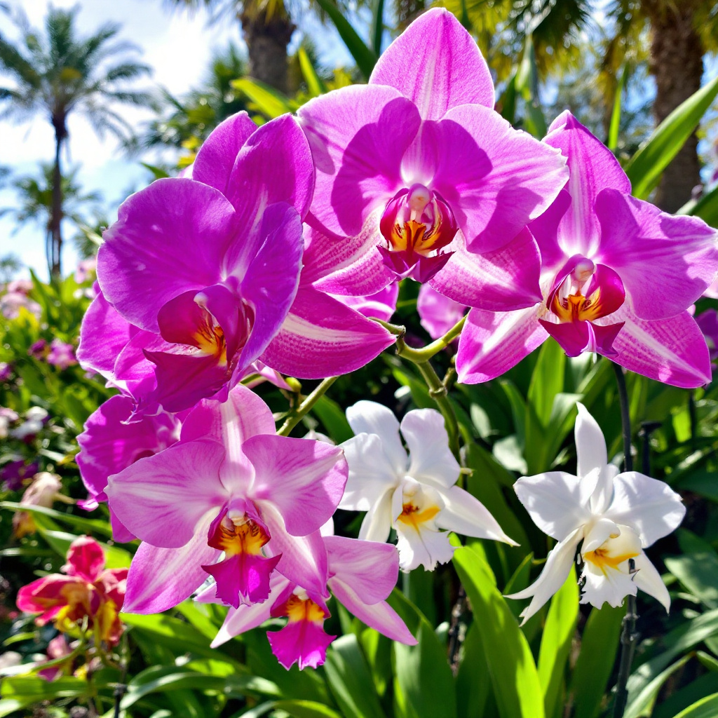 What months do orchids bloom in Florida?