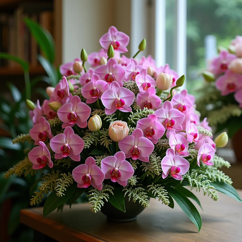 Funeral Orchid Arrangements