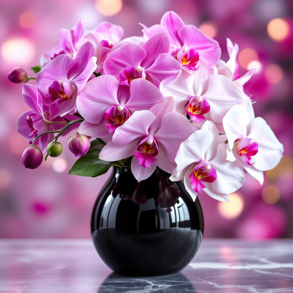 Mother’s Day orchid arrangement