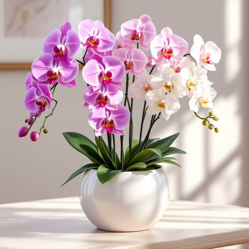 Mother’s Day orchid arrangement