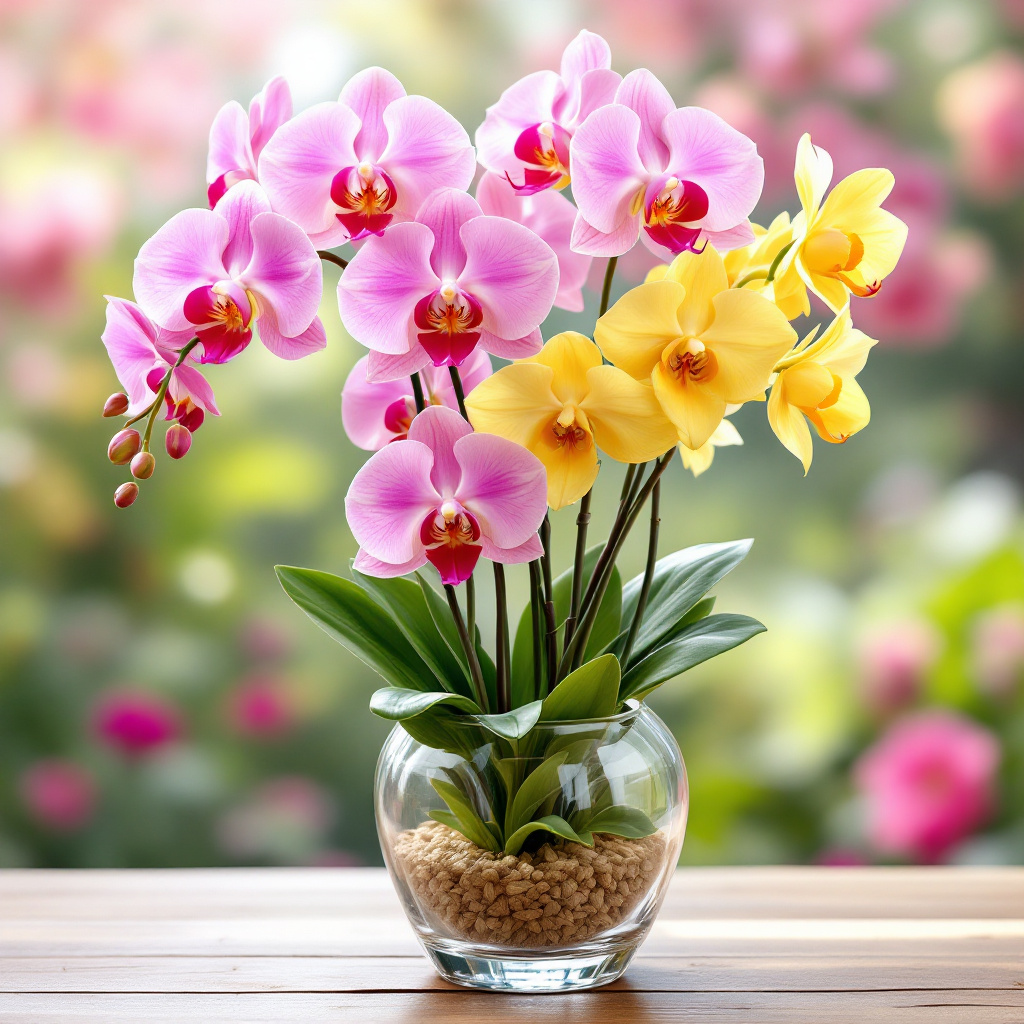 Mother’s Day orchid arrangement