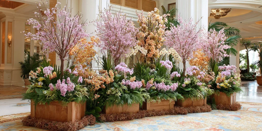 Orchid Floral Arrangements in thanksgiving Corporate Events