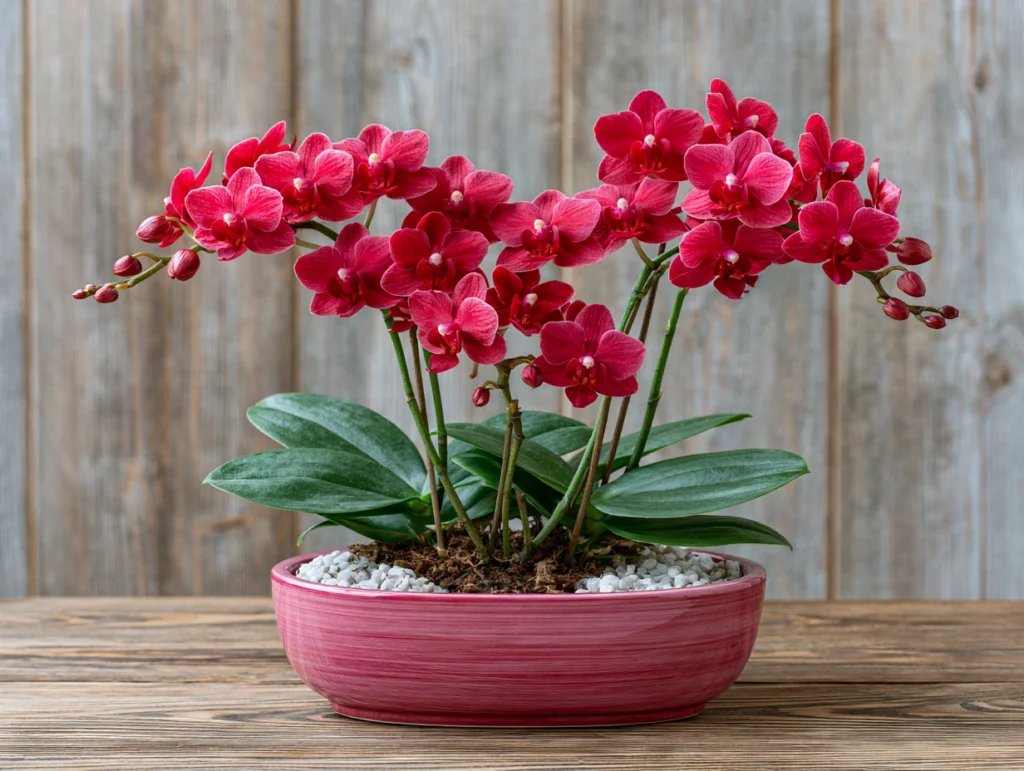 red orchids